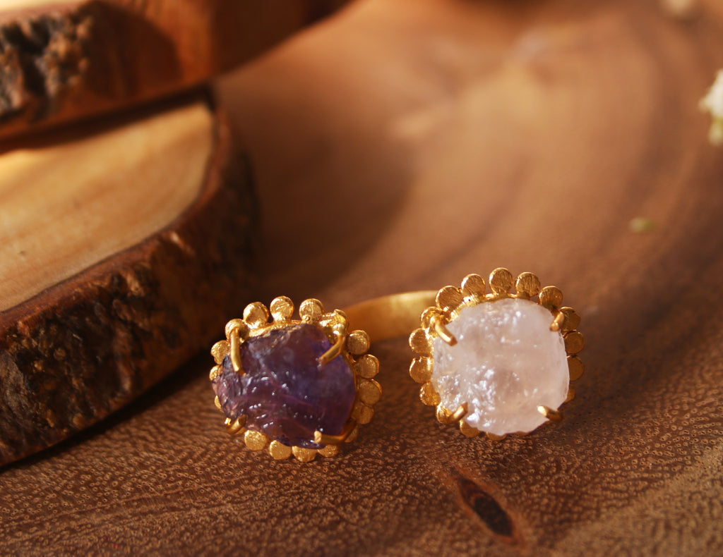 Buds ring by Soenaar, handcrafted 18k gold-plated jewelry (photo 6)