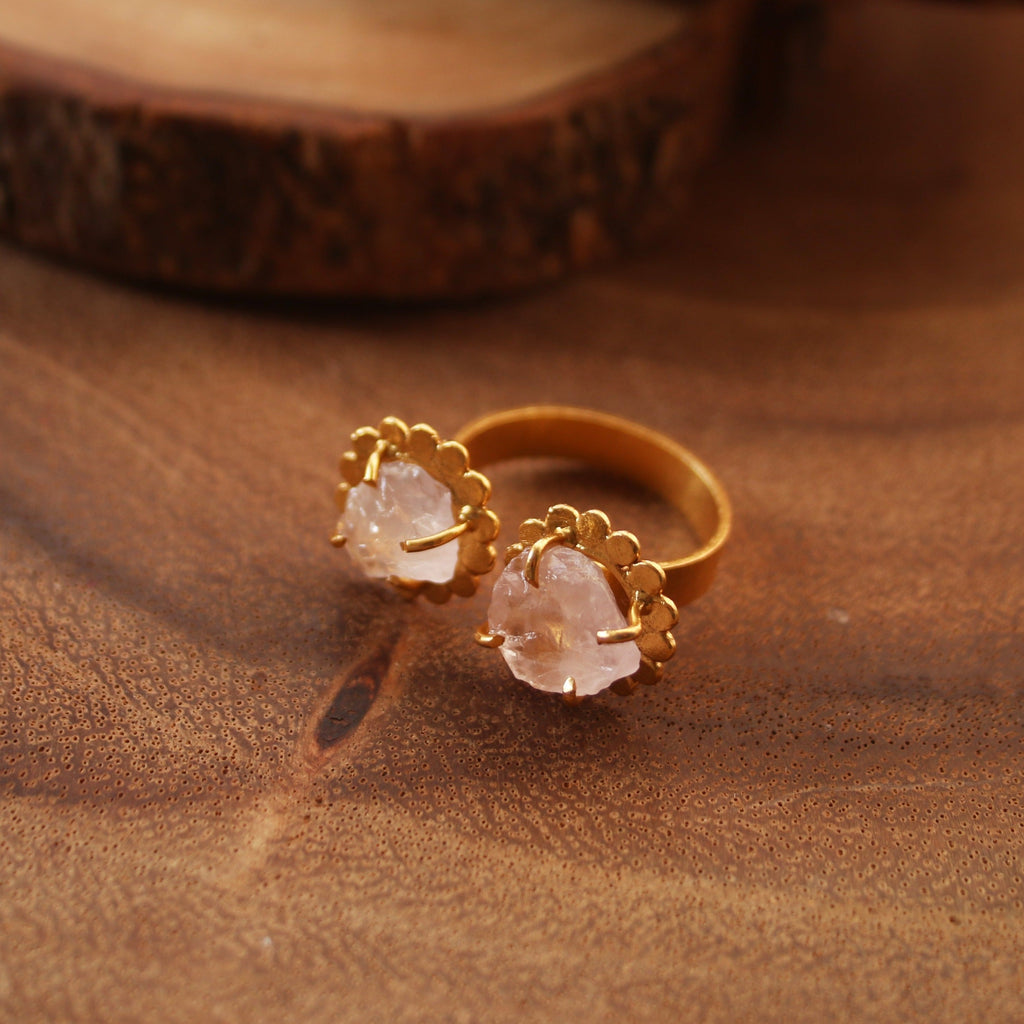 Buds ring by Soenaar, handcrafted 18k gold-plated jewelry (photo 3)