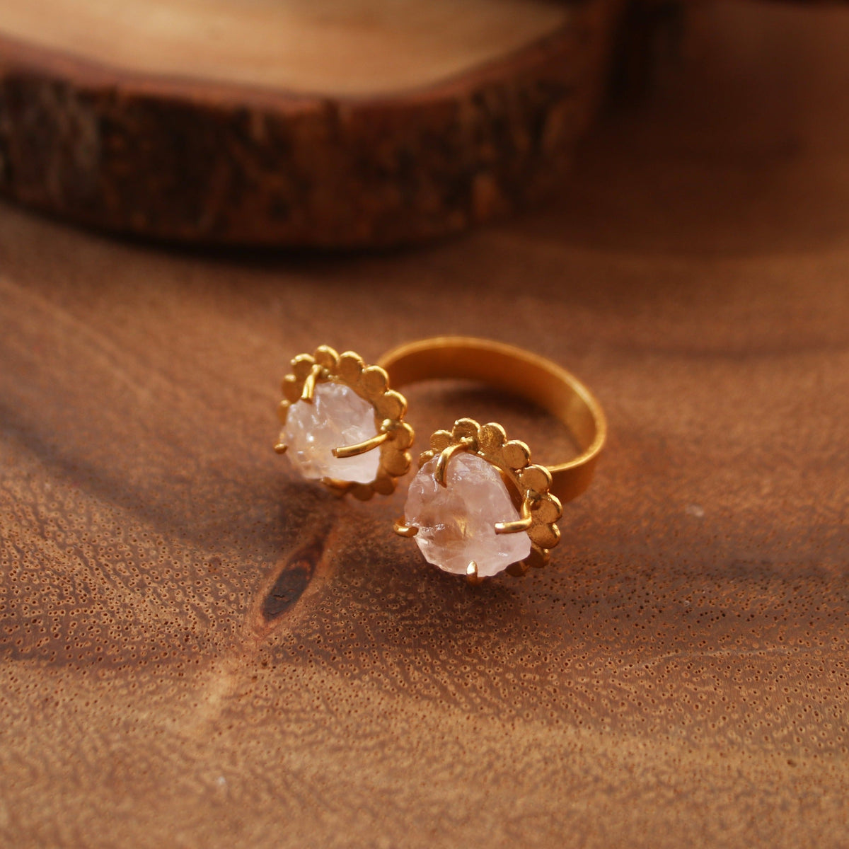 Buds ring by Soenaar, handcrafted 18k gold-plated jewelry (photo 3)