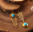 Seedi Earrings by Soenaar, handcrafted 18k gold-plated jewelry (photo 2)