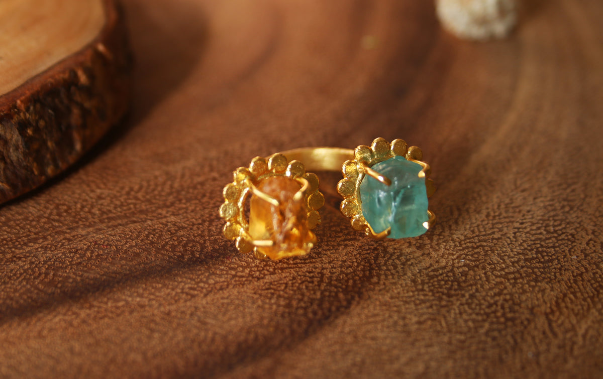 Buds ring by Soenaar, handcrafted 18k gold-plated jewelry (photo 2)