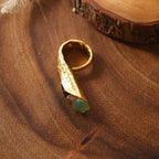 Nepenthes Ring by Soenaar, handcrafted 18k gold-plated jewelry (photo 2)