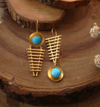 Seedi Earrings by Soenaar, handcrafted 18k gold-plated jewelry (photo 3)