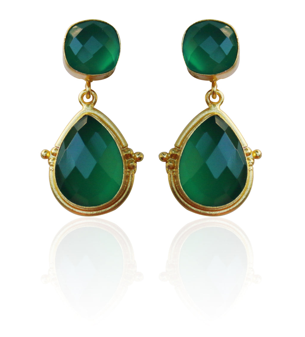 Demure Earrings by Soenaar, handcrafted 18k gold-plated jewelry (photo 7)