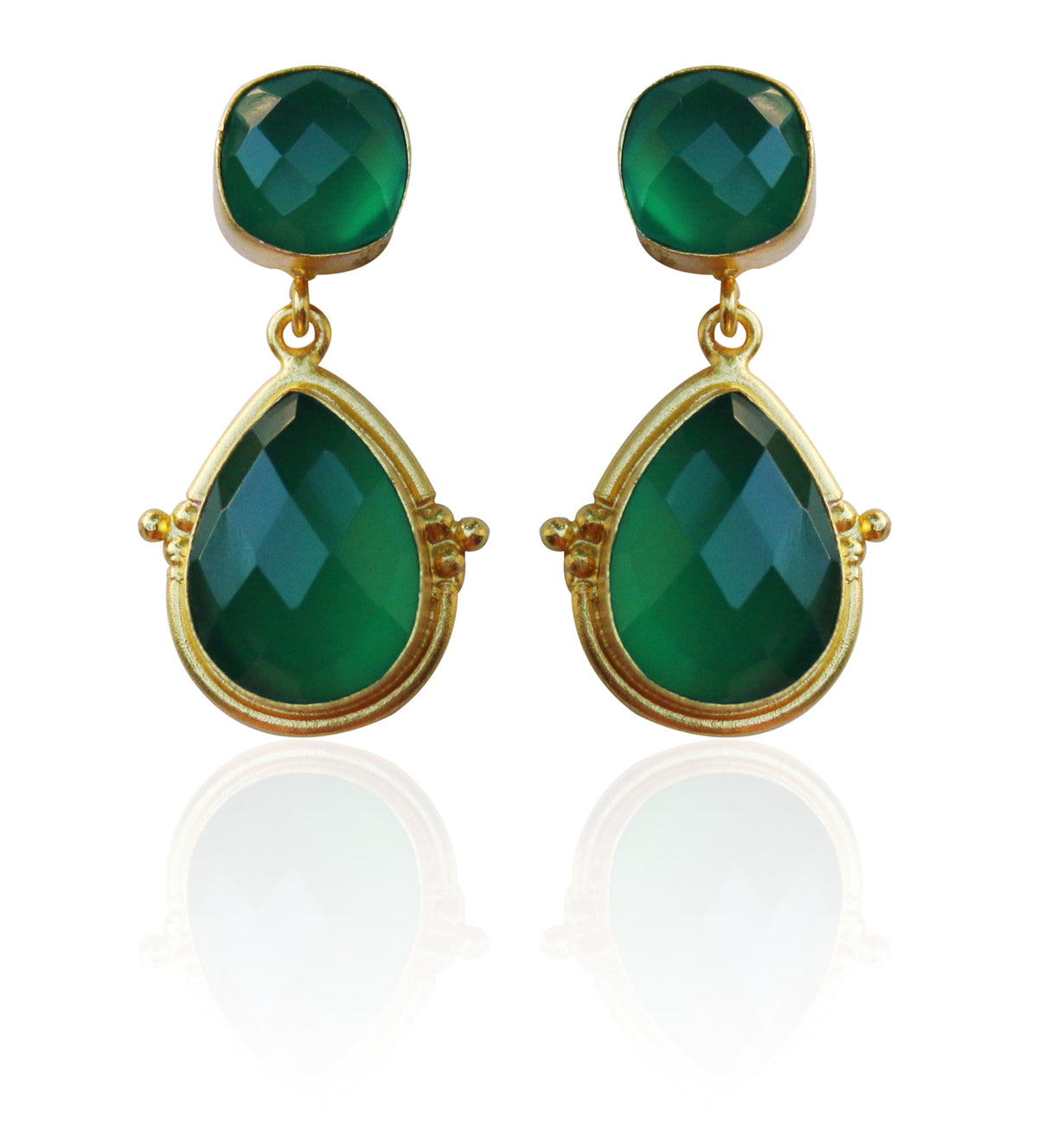 Demure Earrings by Soenaar, handcrafted 18k gold-plated jewelry (photo 7)