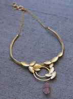 Coil Leaf Choker by Soenaar, handcrafted 18k gold-plated jewelry (photo 4)