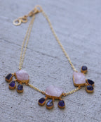 Cluster 18k Gold Plated Necklace by Soenaar, handcrafted 18k gold-plated jewelry (photo 5)