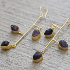 Fiber Earrings by Soenaar, handcrafted 18k gold-plated jewelry (photo 3)