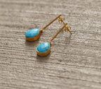 String Earrings by Soenaar, handcrafted 18k gold-plated jewelry (photo 4)