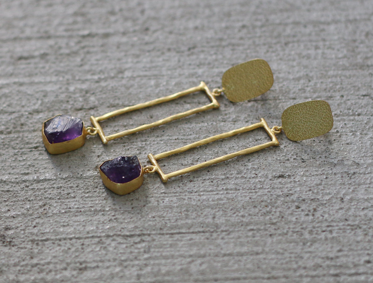 Cleopatra Earrings by Soenaar, handcrafted 18k gold-plated jewelry (photo 4)