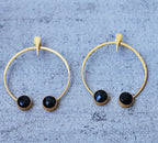 Tribal Folk earrings by Soenaar, handcrafted 18k gold-plated jewelry (photo 5)
