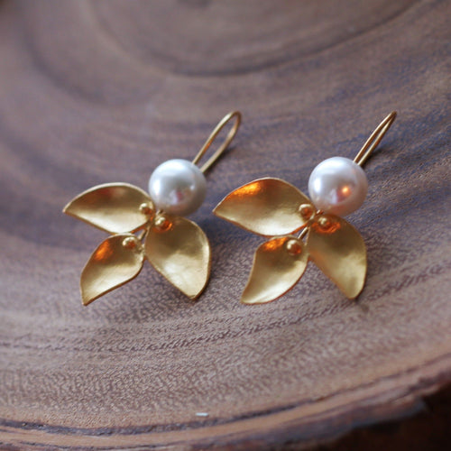 Angel 18k Gold Plated Earrings by Soenaar, handcrafted 18k gold-plated jewelry (photo 2)