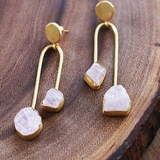 Balance 18k Gold Plated Earrings by Soenaar, handcrafted 18k gold-plated jewelry (photo 2)