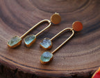 Balance 18k Gold Plated Earrings by Soenaar, handcrafted 18k gold-plated jewelry (photo 3)