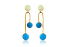 Balance 18k Gold Plated Earrings by Soenaar, handcrafted 18k gold-plated jewelry (photo 4)