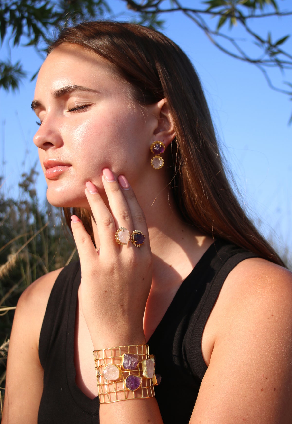 Buds Earrings by Soenaar, handcrafted 18k gold-plated jewelry (photo 7)