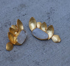Half Butterfly Earrings by Soenaar, handcrafted 18k gold-plated jewelry (photo 7)