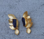 Half Butterfly Earrings by Soenaar, handcrafted 18k gold-plated jewelry (photo 8)