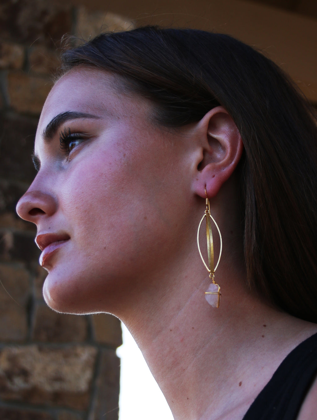 Coop Earrings by Soenaar, handcrafted 18k gold-plated jewelry
