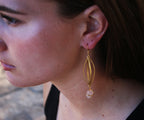 Coop Earrings by Soenaar, handcrafted 18k gold-plated jewelry (photo 5)