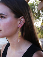 Coop Earrings by Soenaar, handcrafted 18k gold-plated jewelry (photo 3)