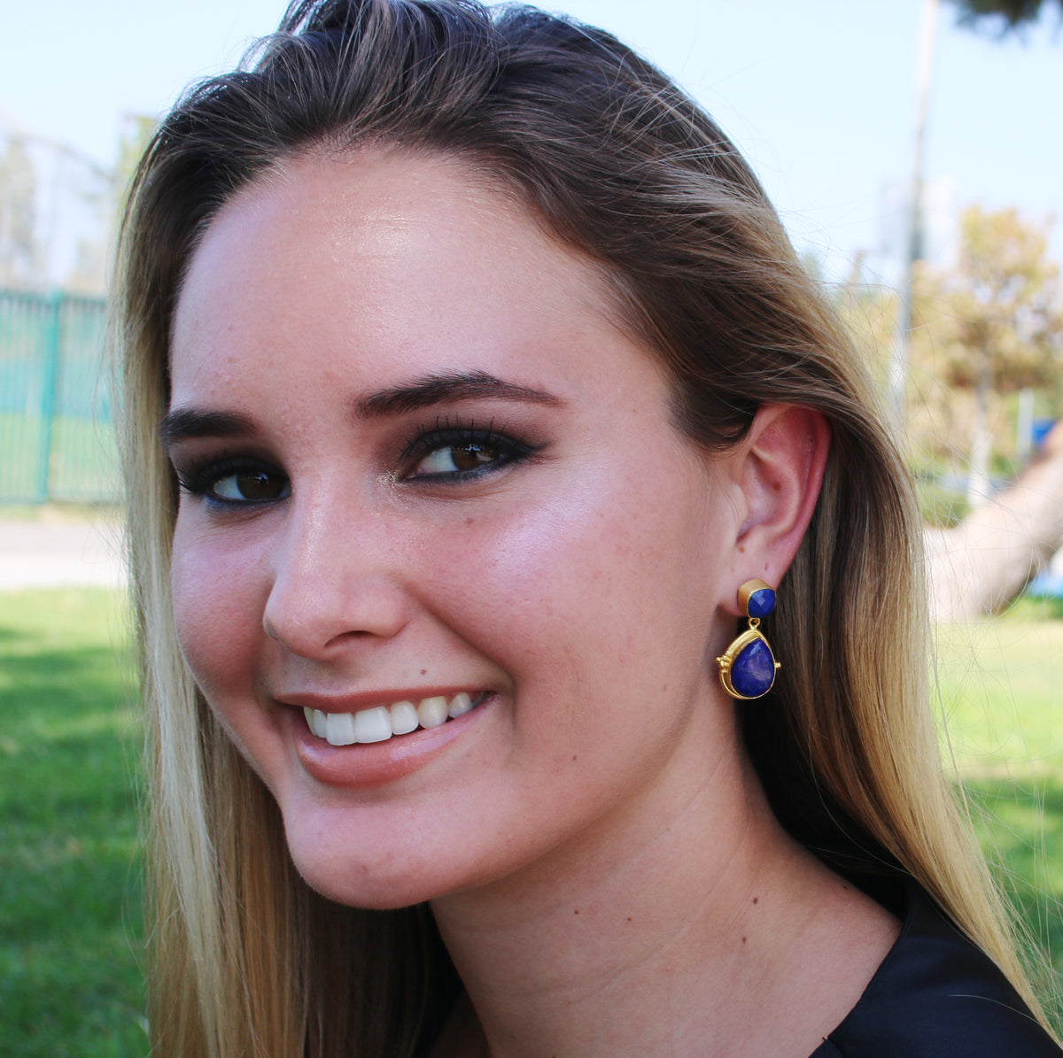 Demure Earrings by Soenaar, handcrafted 18k gold-plated jewelry (photo 5)