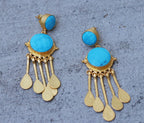 Egyptian Dangles Earrings by Soenaar, handcrafted 18k gold-plated jewelry (photo 5)