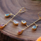Fiber Earrings by Soenaar, handcrafted 18k gold-plated jewelry (photo 2)