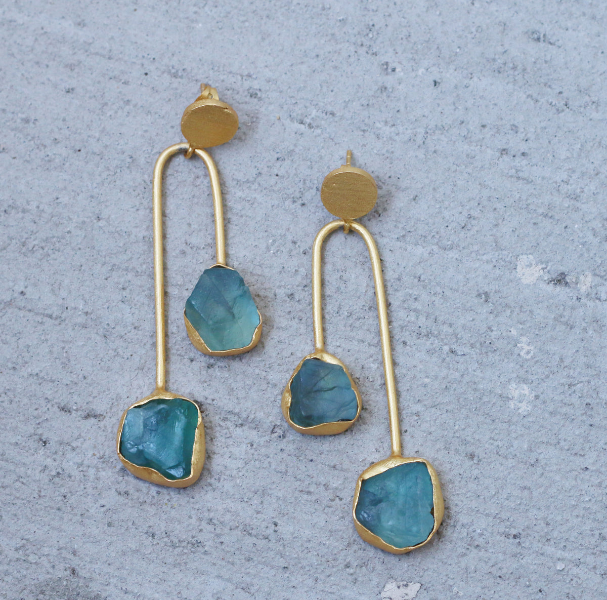 Balance 18k Gold Plated Earrings by Soenaar, handcrafted 18k gold-plated jewelry (photo 9)