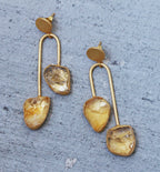 Balance 18k Gold Plated Earrings by Soenaar, handcrafted 18k gold-plated jewelry (photo 10)