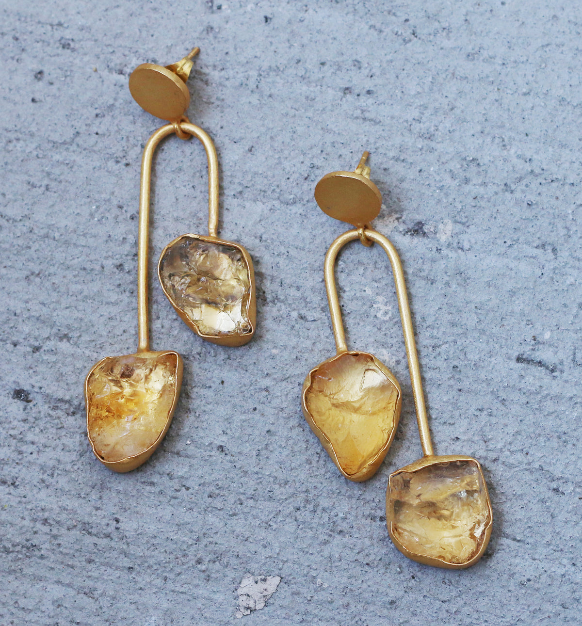 Balance 18k Gold Plated Earrings by Soenaar, handcrafted 18k gold-plated jewelry (photo 10)