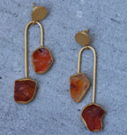 Balance 18k Gold Plated Earrings by Soenaar, handcrafted 18k gold-plated jewelry (photo 11)