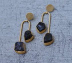 Balance 18k Gold Plated Earrings by Soenaar, handcrafted 18k gold-plated jewelry (photo 12)