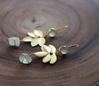 Floret Earrings by Soenaar, handcrafted 18k gold-plated jewelry (photo 3)