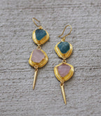 Edge Hook Earrings by Soenaar, handcrafted 18k gold-plated jewelry (photo 2)