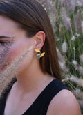 Shrub Earrings by Soenaar, handcrafted 18k gold-plated jewelry