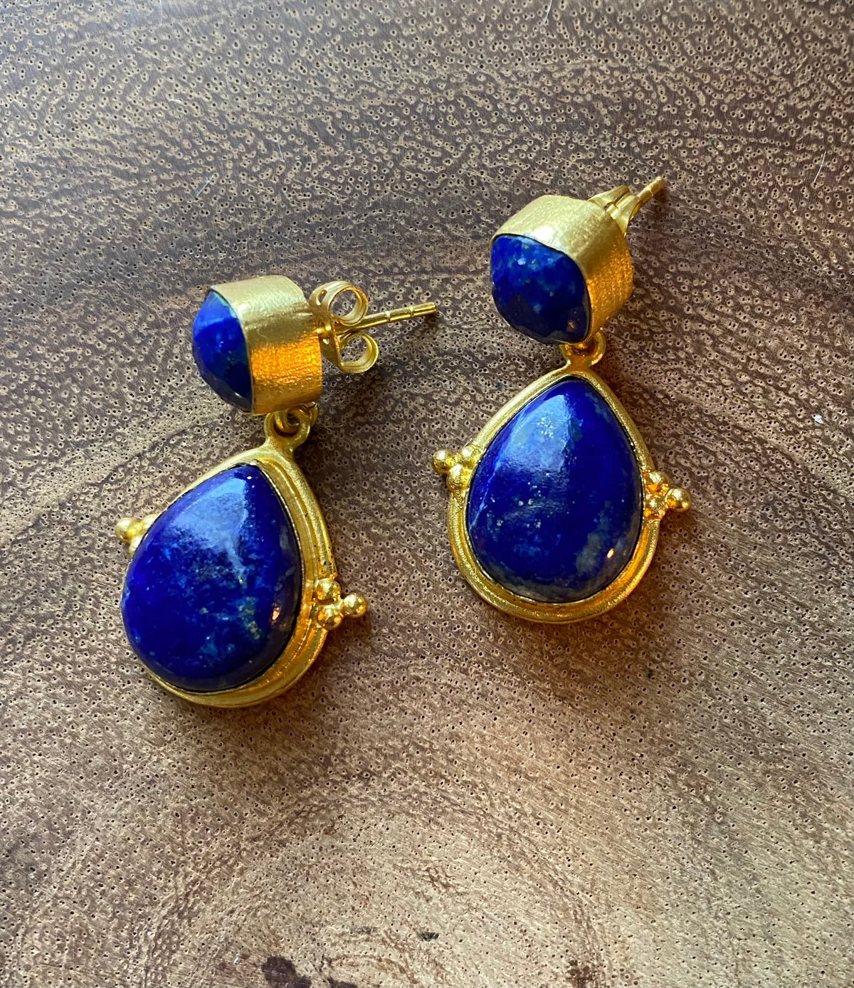 Demure Earrings by Soenaar, handcrafted 18k gold-plated jewelry (photo 3)