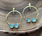 Tribal Folk earrings by Soenaar, handcrafted 18k gold-plated jewelry (photo 7)