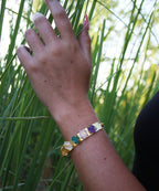 Multistone Bracelet by Soenaar, handcrafted 18k gold-plated jewelry (photo 3)