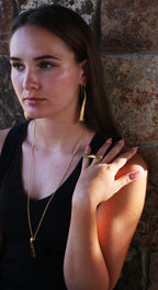 Nepenthes Ring by Soenaar, handcrafted 18k gold-plated jewelry (photo 5)