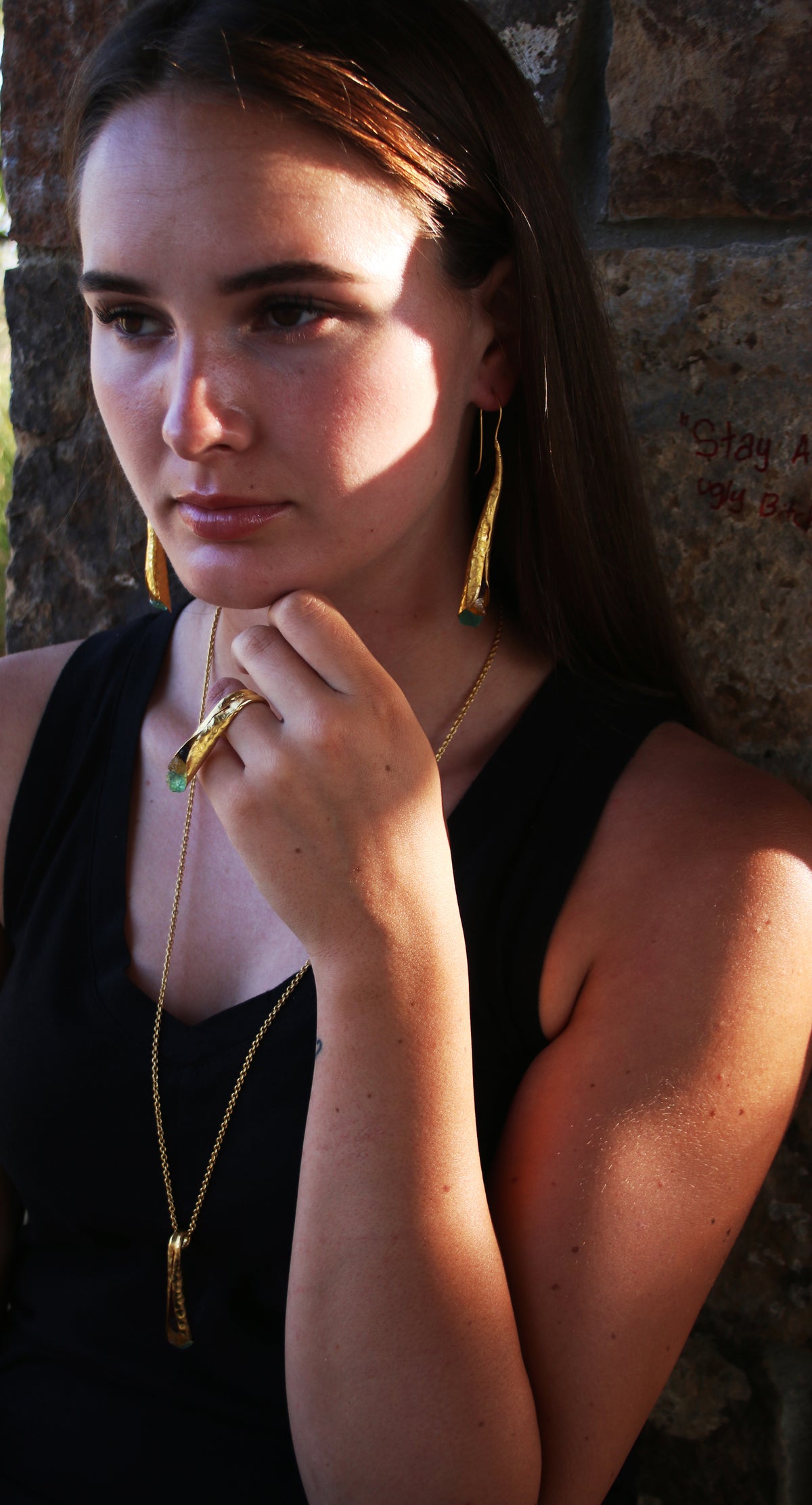 Nepenthes Ring by Soenaar, handcrafted 18k gold-plated jewelry (photo 4)