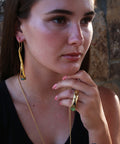 Nepenthes Ring by Soenaar, handcrafted 18k gold-plated jewelry