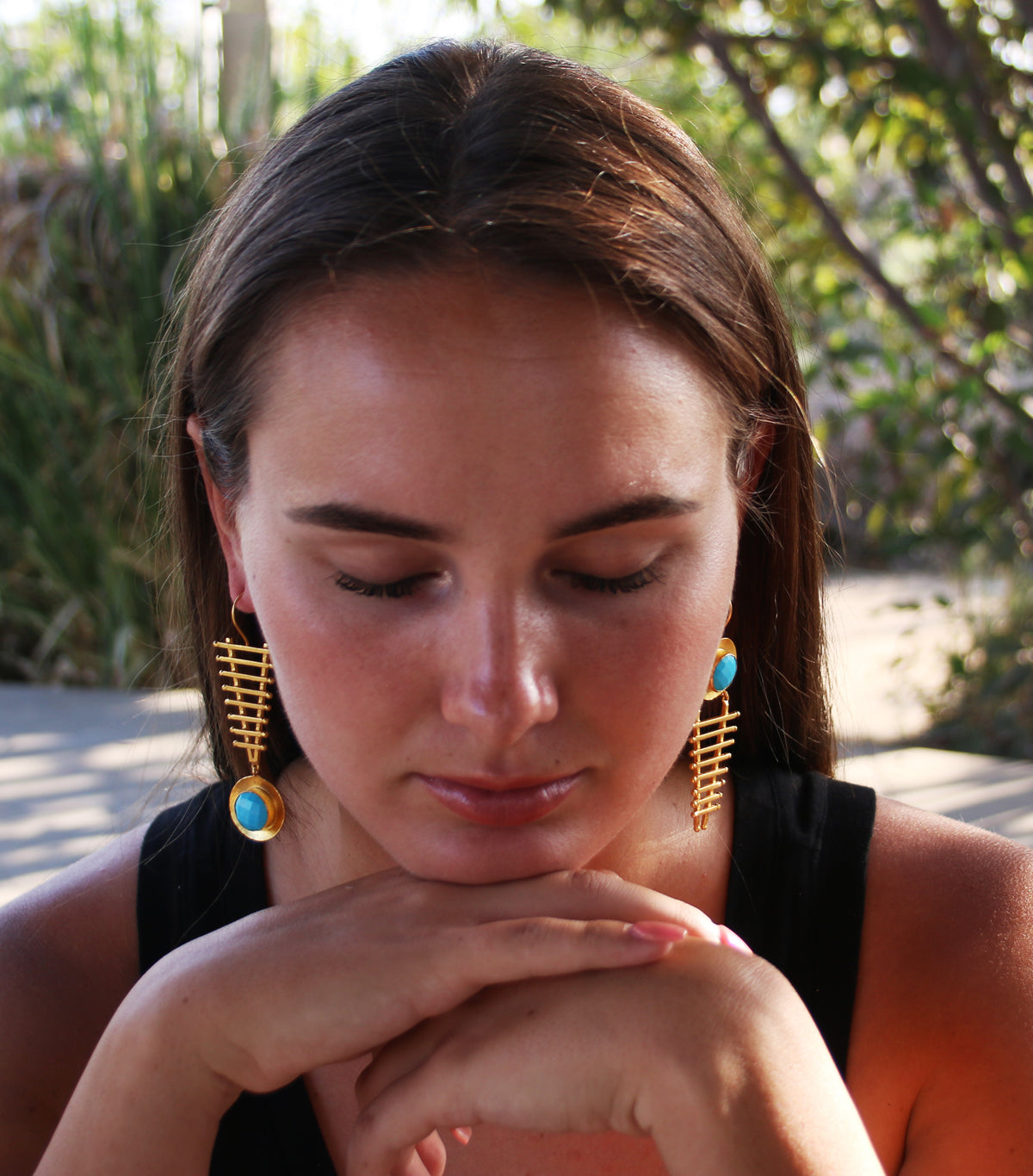 Seedi Earrings by Soenaar, handcrafted 18k gold-plated jewelry