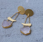 Slash Earrings by Soenaar, handcrafted 18k gold-plated jewelry (photo 6)