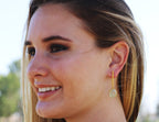 String Earrings by Soenaar, handcrafted 18k gold-plated jewelry