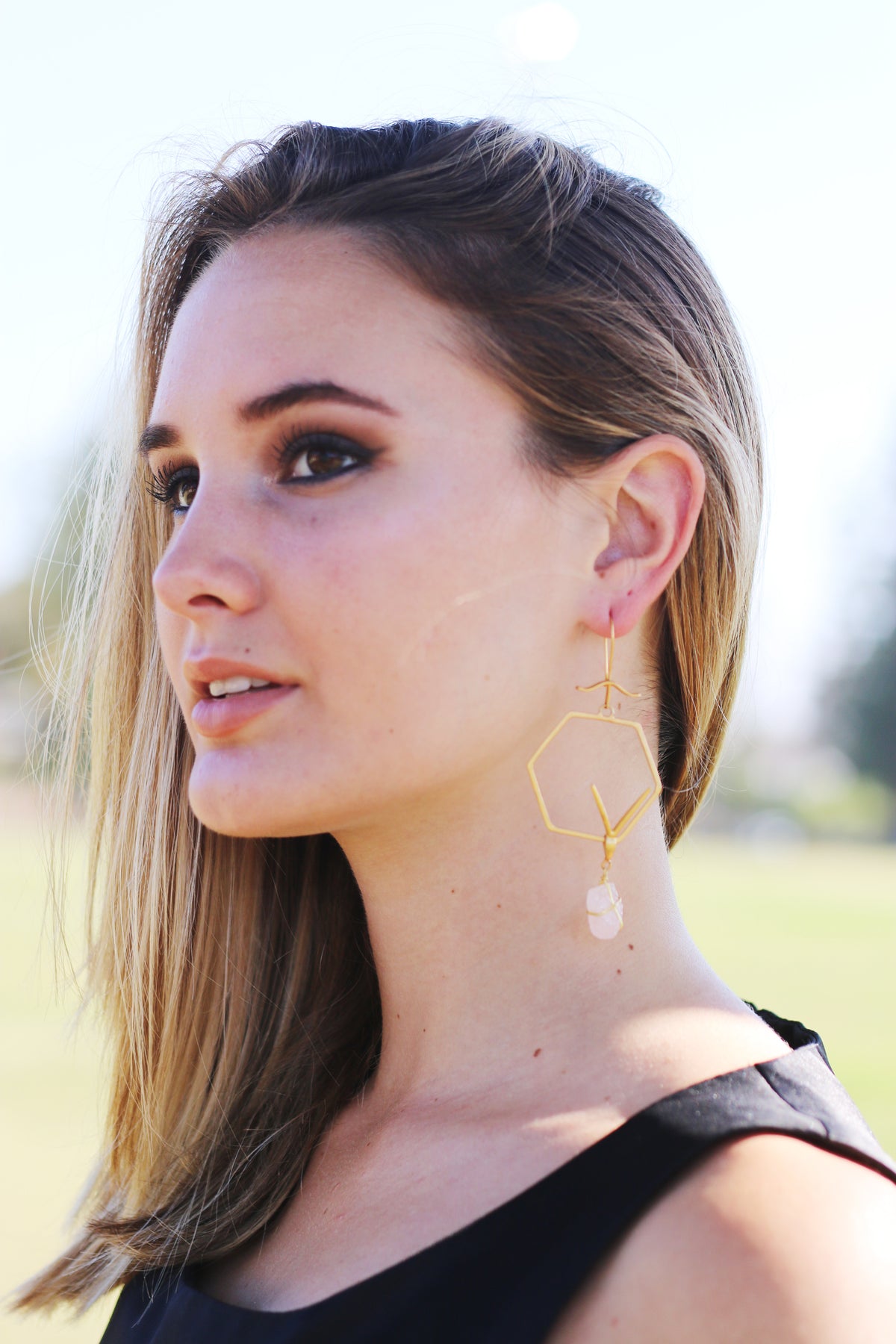 Tiet Earrings by Soenaar, handcrafted 18k gold-plated jewelry
