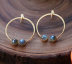 Tribal Folk earrings by Soenaar, handcrafted 18k gold-plated jewelry (photo 3)