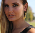 Trine Earrings by Soenaar, handcrafted 18k gold-plated jewelry